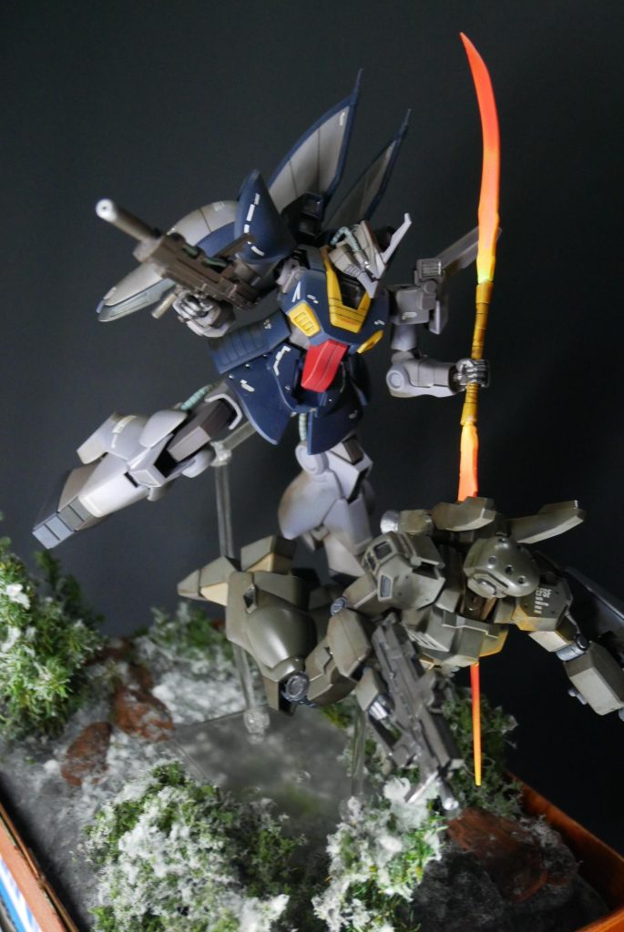 １/144　HG　ディジェ　と　HG　ジェガンD型ナラティブ.ver　ジオラマ–7枚目/制作者：suteteko76