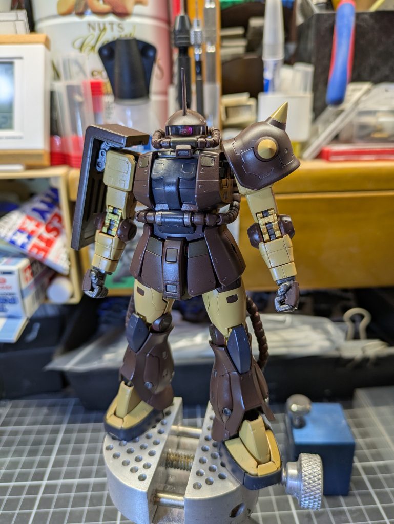 こちらはデカール前ショット✨️唯一気に入らなかった、この握りのマニピュレーターは市販のものに変更しました😅