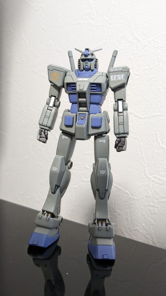 今回は塗装の練習なので、筋彫りやデカールは控えめに作成しました。目標は作品の完成と楽しむってことです笑。