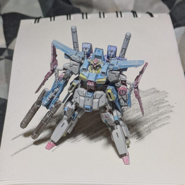 AF ZZガンダム（色鉛筆）