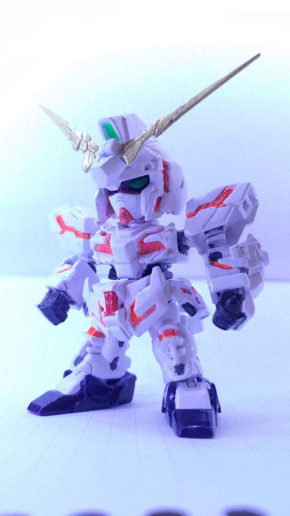 在りし日のユニコーンガンダムの写真です