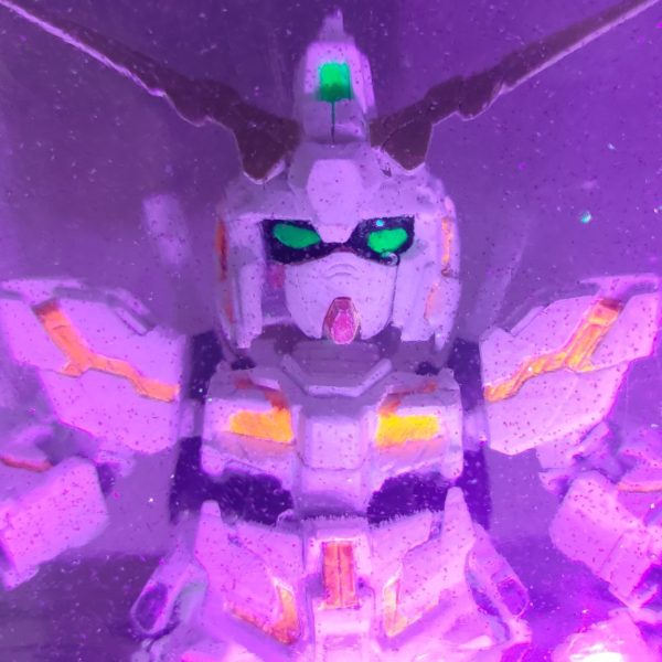 SDユニコーンガンダムでレジンアート作ったよ！！
