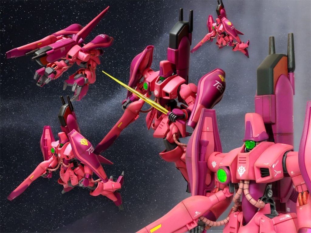 ガザCはやっぱりたくさんいるのが良いですね(zaku-kao2)