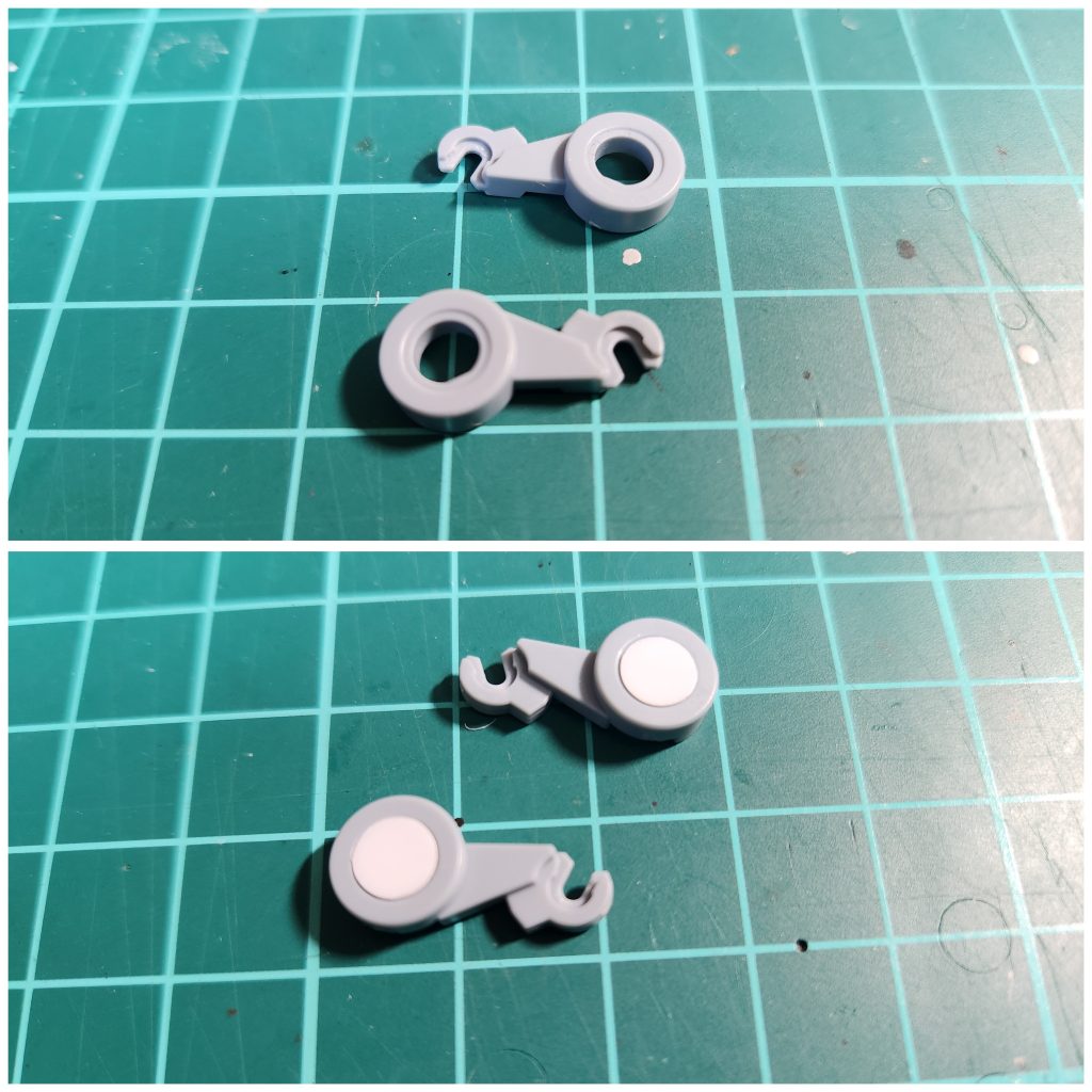 0.2㎜のブラバンを5㎜ポンチで切り出し