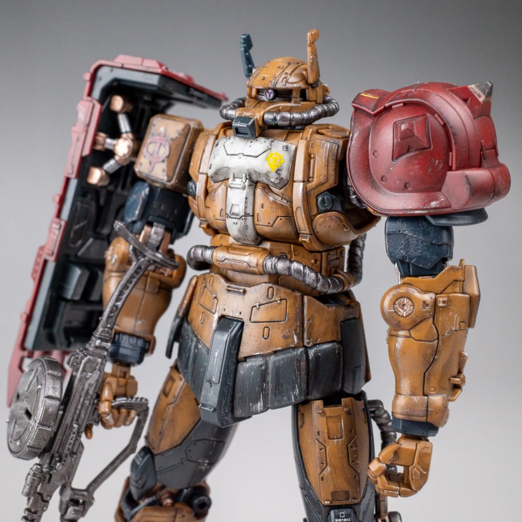 HG ザクII F型 ソラリ機 復讐のレクイエム(ウェザリング仕上げ)–3枚目/制作者：M.マウス Ver.Le