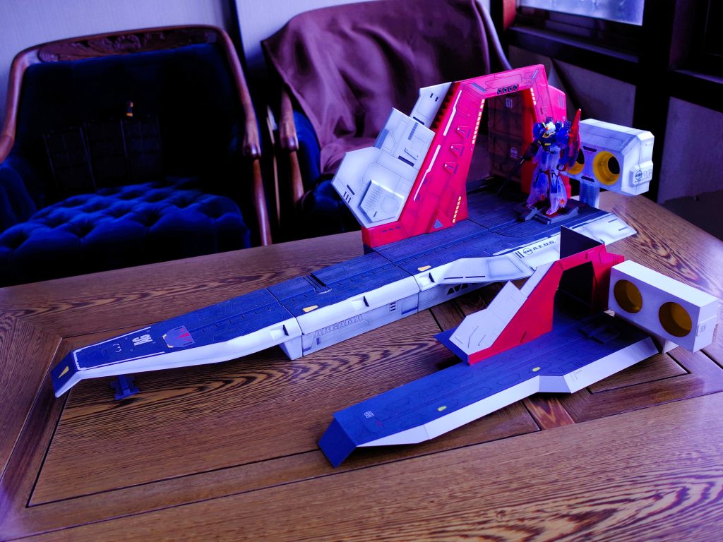 1/144 アーガマカタパルトデッキとの比較