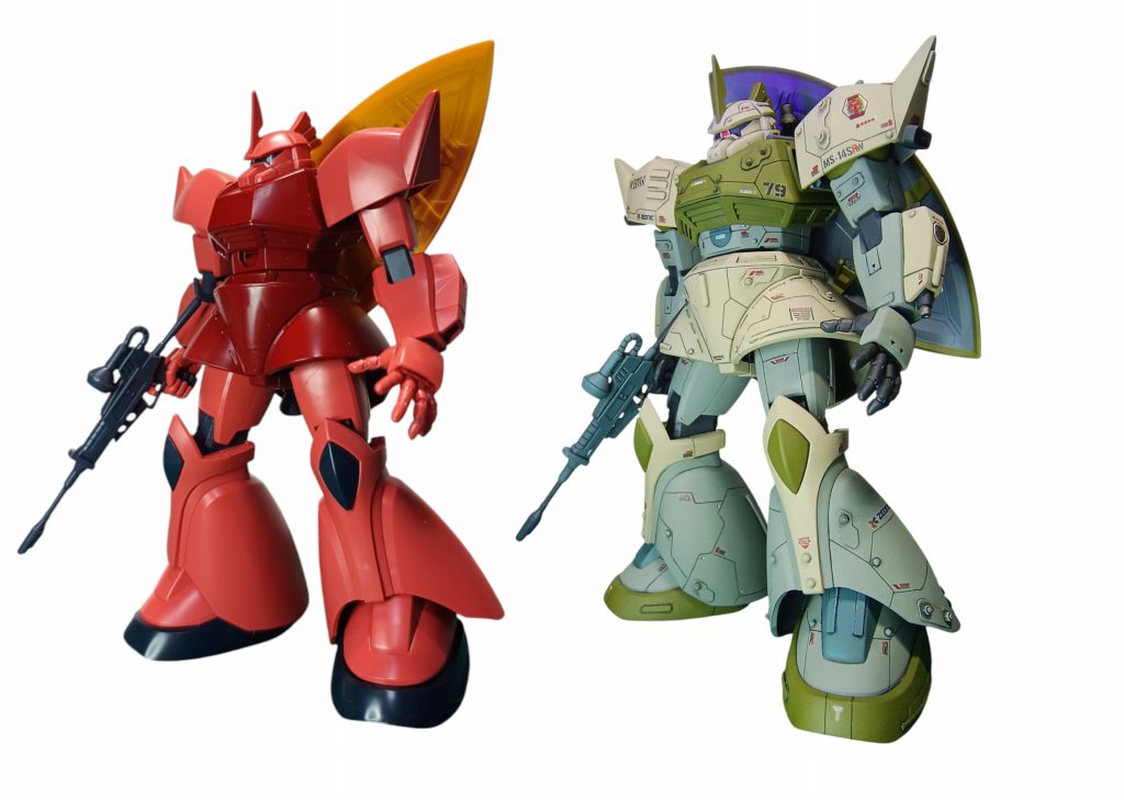 初ゲルとなります。シャアゲルをオリジナルカラー&いつものディテールアップです。