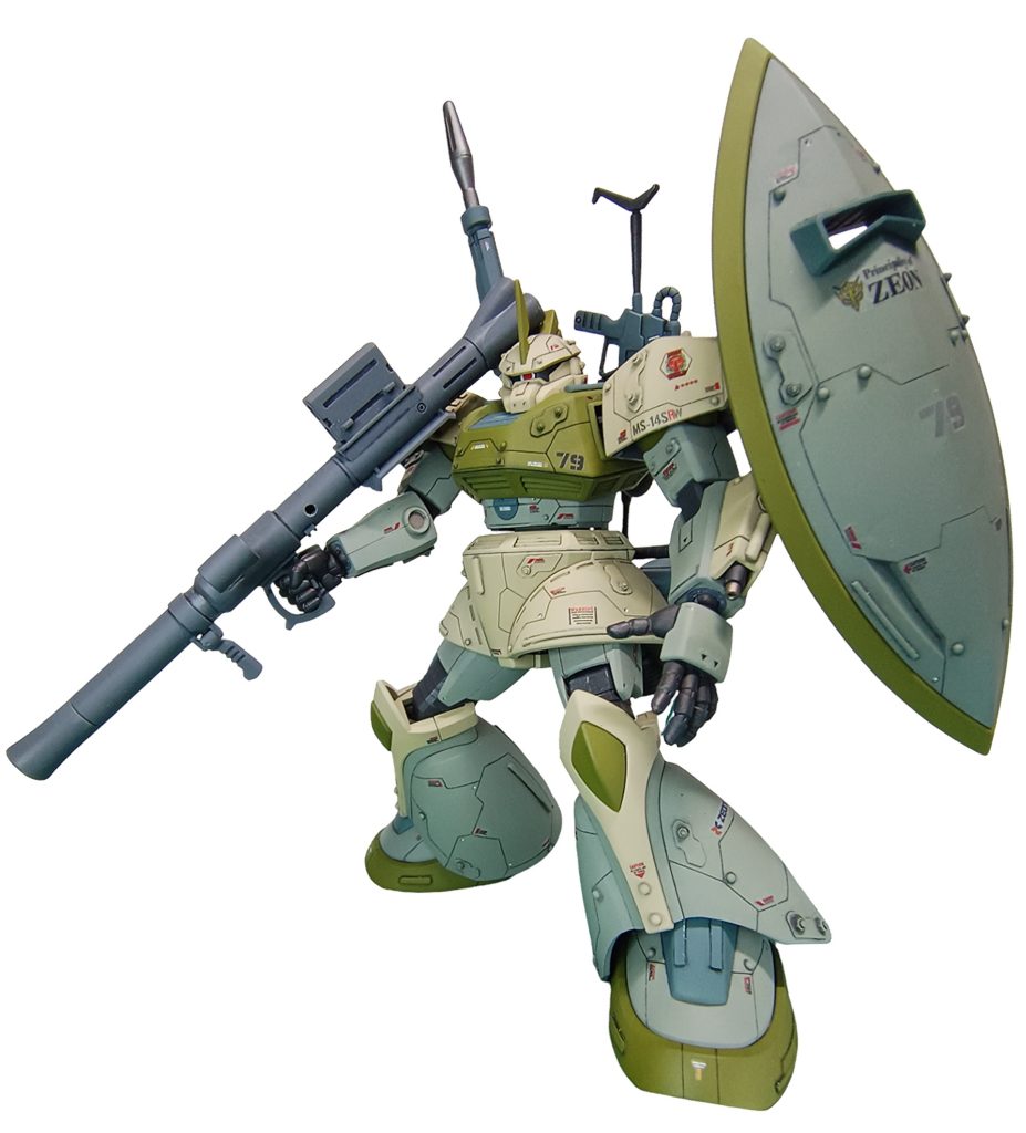 ゲルググシールドは、映えるのですがデカ過ぎてポージングがね。。。