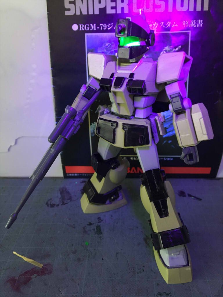 旧キット1/144×EG RGM-79 ジムスナイパーカスタム(EG RGM-79 GM SNIPER CUSTOM)–3枚目/制作者：enarin