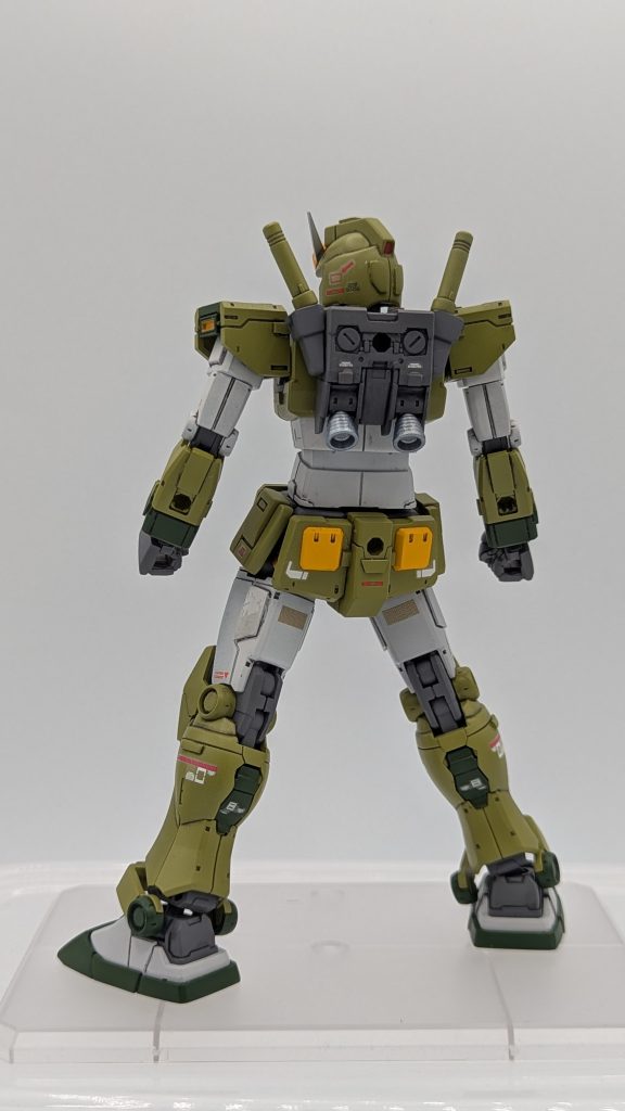 本体は顔以外はオリジン版をそのまま使用し、プラ板でのディテール追加、スジボリ等を行っています。塗装前は少し頭でっかちかな…と感じましたが、うまくまとまってくれたと思います。以下ポーズになります。