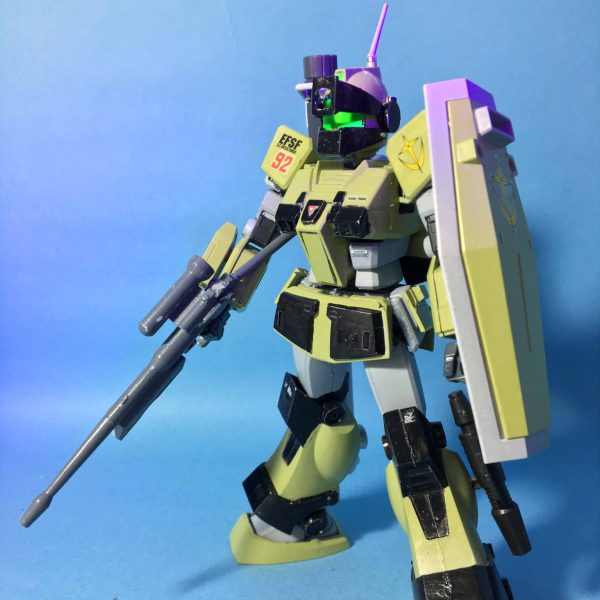 旧キット1/144×EG RGM-79 ジムスナイパーカスタム【フル装備