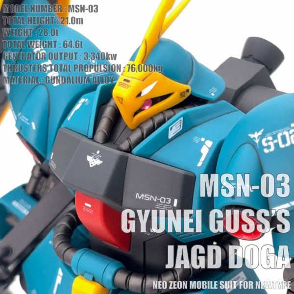 HGUC ヤクト・ドーガ（ギュネイ・ガス専用機）｜ハヤマオさんの