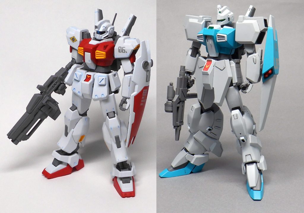 解釈変更したヌーベルジムⅢと。MkⅡをジム化したヌーベルと、MkⅡ系技術で安定化されたハイエンド機といった所でしょうか。