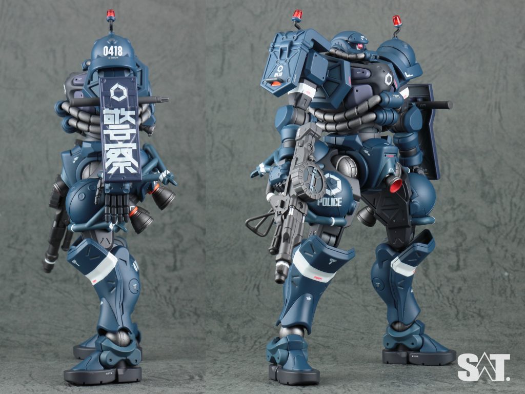 HG 1/144 軍警ザク/POLICE ZAKU–4枚目/制作者：SAT