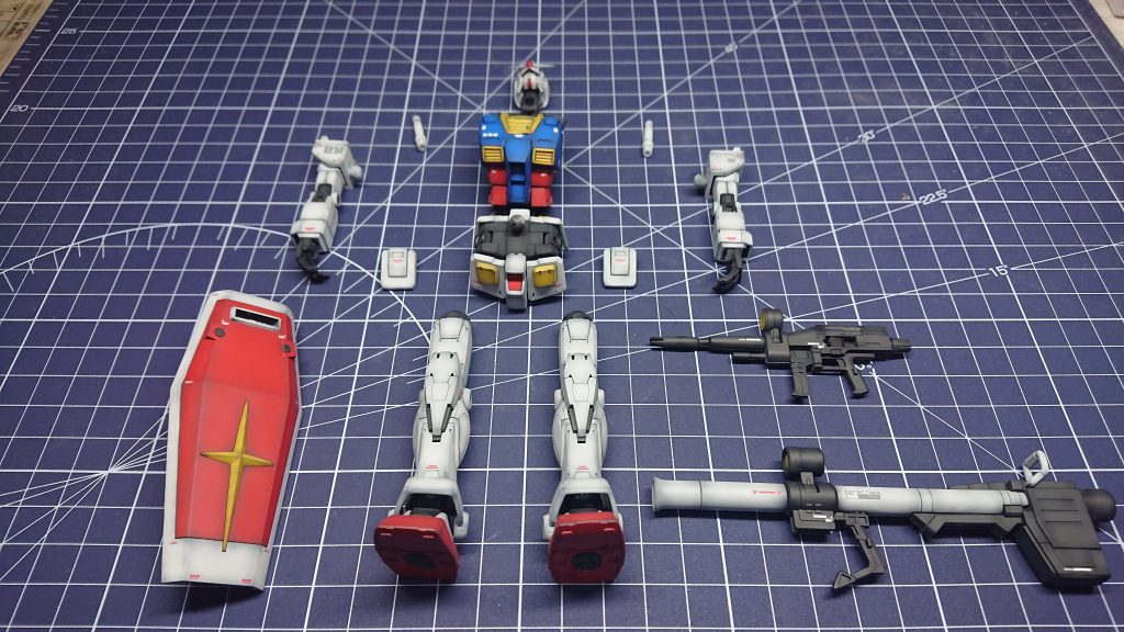 塗装して組み立て