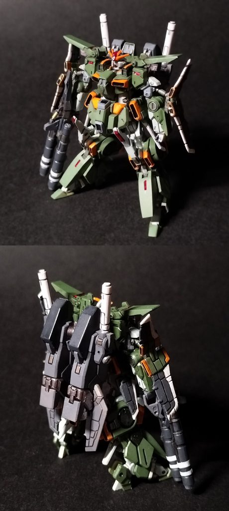 9.    FA-78-8b(試作二番機)は、ゼダンの門に配備された。当地がア・バオア・クーと呼ばれていた一年戦争時に、フルアーマー・ガンダムの元祖といえるFA78-1が実戦配備されたとされる。そのことにちなみ、カラーリングもFA-78-1をオマージュしている。主に拠点防衛の有用性のテストが行われた。