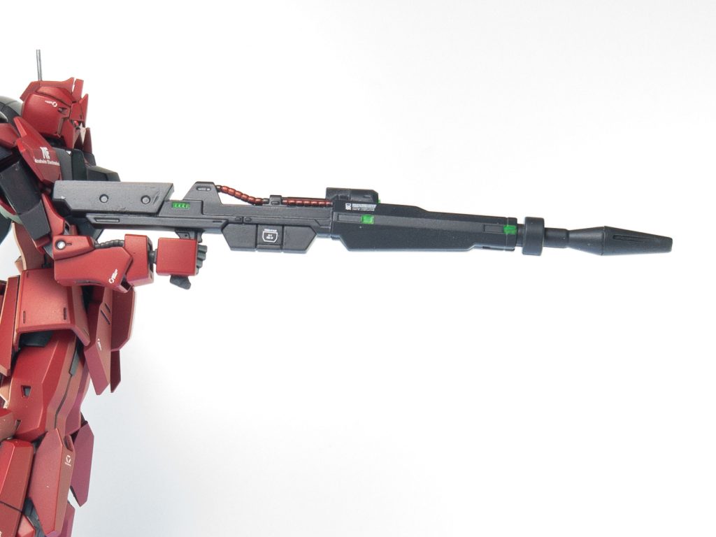 ライフルは水星の魔女オプションパーツの物を使い延長しロングビームライフルに強化。