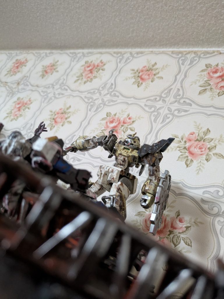 ウェザリング塗装は初めてやってみましたがすごく楽しくできました!これが撮った中で1番好きな画角です。