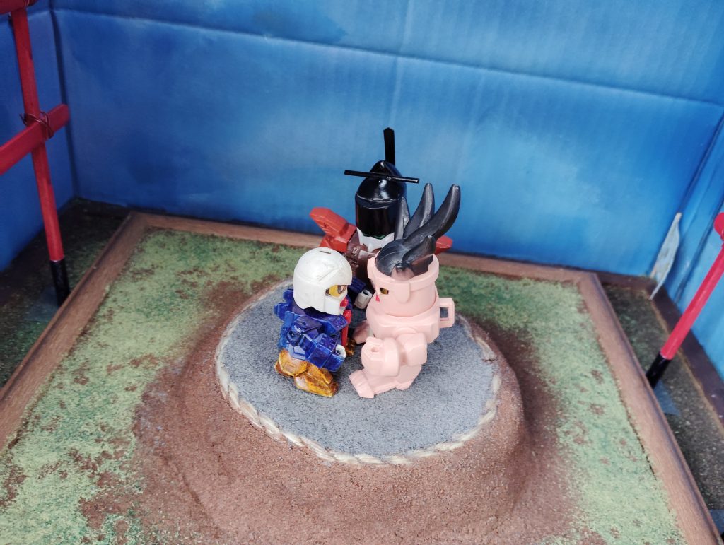 相撲が大好きらしく自作で土俵施工するくらいの熱狂振りでもちょっと小さい