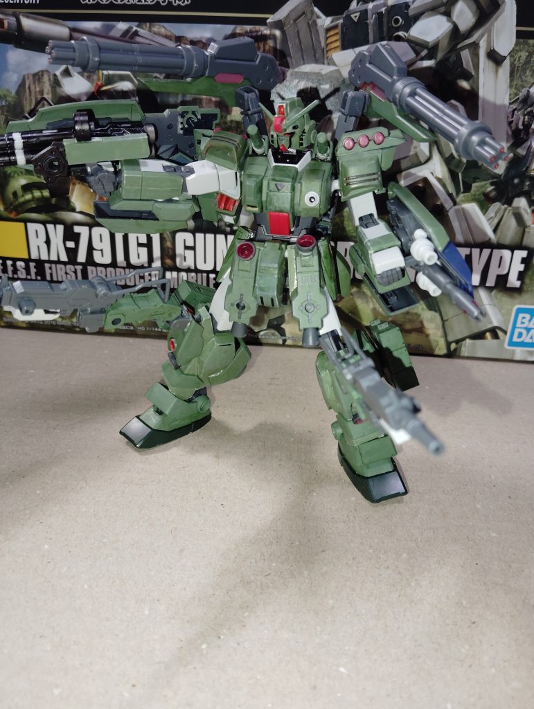 作品名：何度も同じの、<p>前に投稿したFA陸ガン、それに思いつく限り武装を搭載、ガトリングが2丁に、なったり、膝からサブアームが生えたり、ビームライフルは大型化したり、普通に投稿してもいいかと思ったけど3回も同じのはどうかとも思ったのでつぶやきへ […]</p>