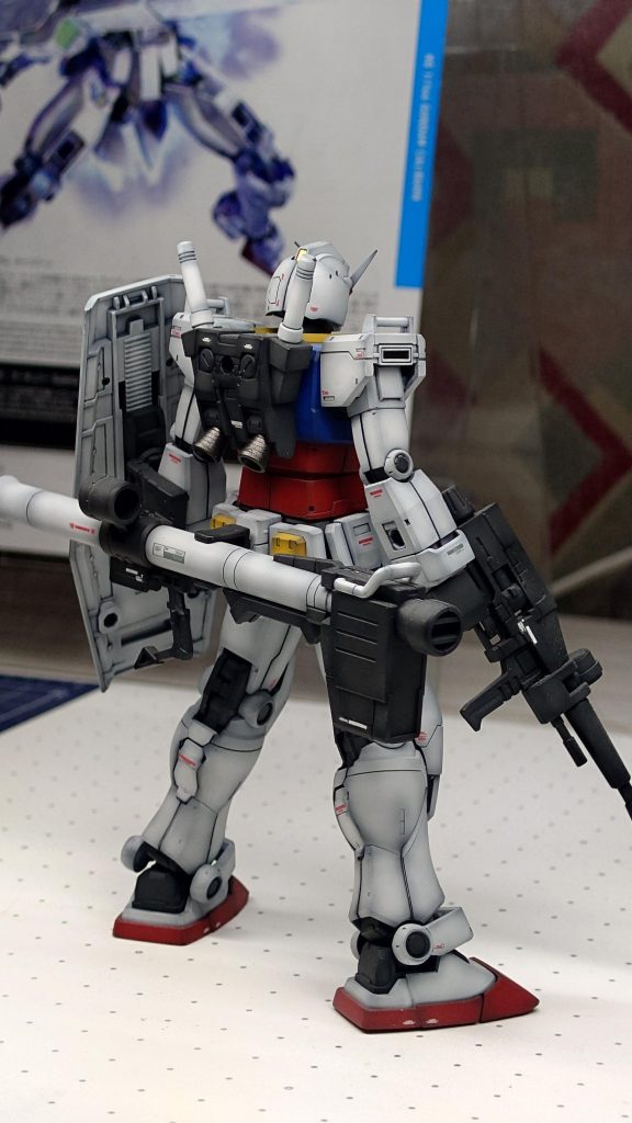 バックショット　スラスターは縁を薄くしても良かったですが目的がそれでは無かったのでそのままでした。後ろの取説は気にしないで下さい😅その内紹介します。