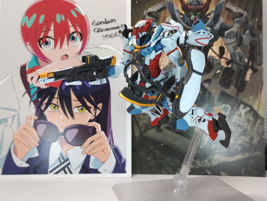 OPのソドンから出撃シーン風に、ヒートホーク持っているとマチュが乗っているとわかりやすいですね