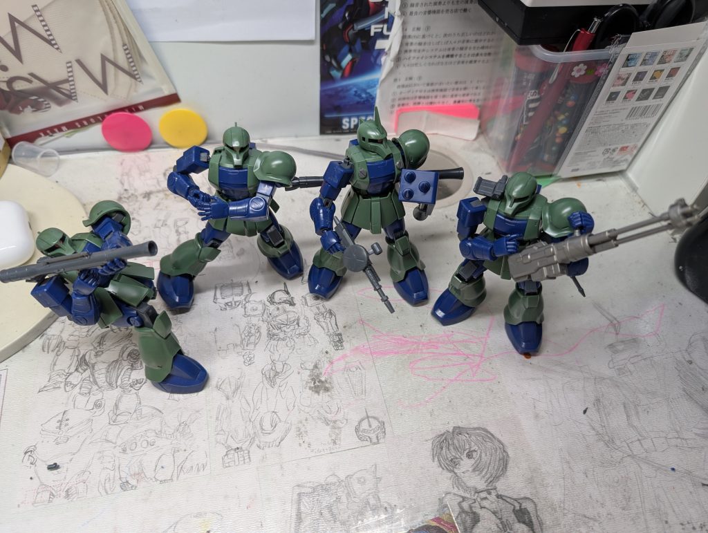 先週投稿したラクガキどもがどうも削除されてしまったんですよねー。規制に引っかかるパンチラインギリギリを攻めたものでもなく、あくまでファンアートとして記録したかっただけなんですけど残念です。沢山の方々にいいねをもらったり励みになるコメントを頂いたり嬉しいばかりでした。何かの間違いと信じてまたどこかの機会でupしようと考えています。学校生活もキツく何も楽しくなく、ただ時が過ぎるのを感じる毎日。今この瞬間もガンプラに生きる意思を託して明日からも頑張ります。駄文失礼いたしました。