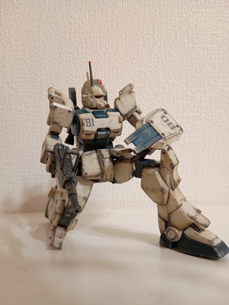 HG Ez8 成形色＋部分塗装＋ウェザリング仕上げ＋簡単ジオラマ–5枚目/制作者：窓際の陽炎