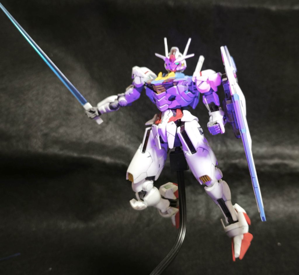 蛍光グリーンで光らせた