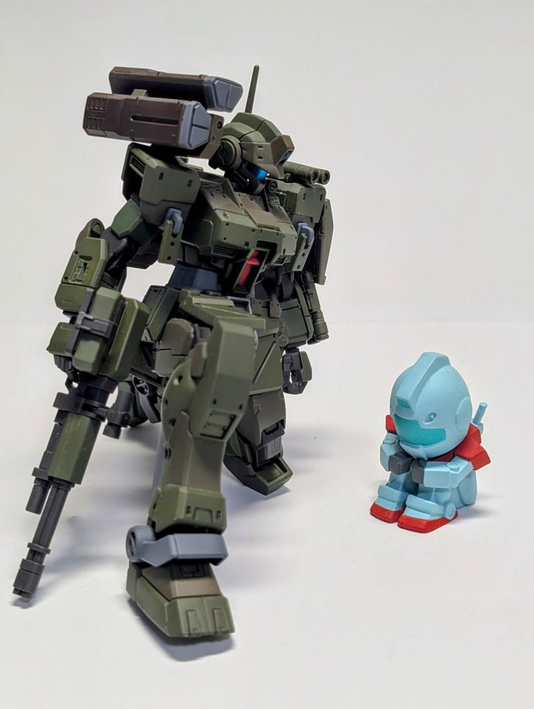 今家にあるジム系は結構少なく、今回は中3のときにたぶん、缶スプレー3色と墨入れ、つや消しで仕上げたと思います。