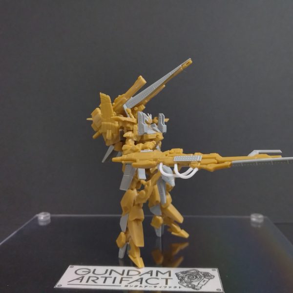 微々たる変わり映えですが、アーティファクト用のステージを作成しました。がんばりポイントハイパーロングライフルのディテールアップ整面処理砲撃時のスペーサーを作成、角度がよくなった。まだつけれないけどサイド下側のバインダー？作成中今後の問題点塗装フェイズをあまり意識してないので、うまく塗れるかどうか。台座の構想を練る （5枚目）