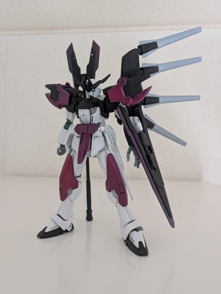 いじったのは膝、股間、サイドアーマー、肩、左腕、胴体、頭、背部です。