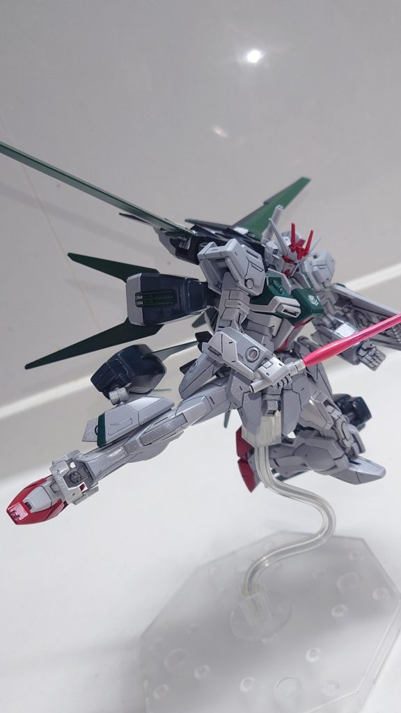 蹴りシーン再現脚部ブースターはフレキシブルに動くのでより威力アップ？整備士に怒られるやつ(gundam-kao9)