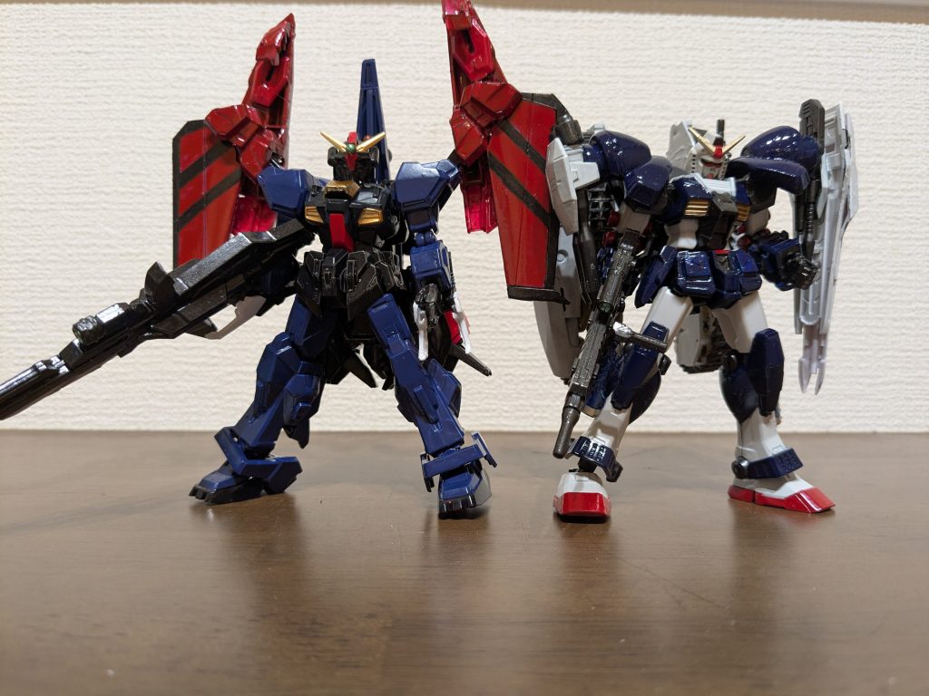 最後に、以前作成したキャプテンガンダムとのツーショットで締めです。キャプテンについては、以前投稿したものをご参照ください。https://gumpla.jp/other/1413060このライバル機2機がリアル等身で並んでいる姿が見れて満ちたりた気分になったので投稿した次第でございます(笑)また気が向いたらプラッと何かしらアップするかもしれませんので、そのときはまたよろしくお願いします。ご覧いただき、ありがとうございました!!