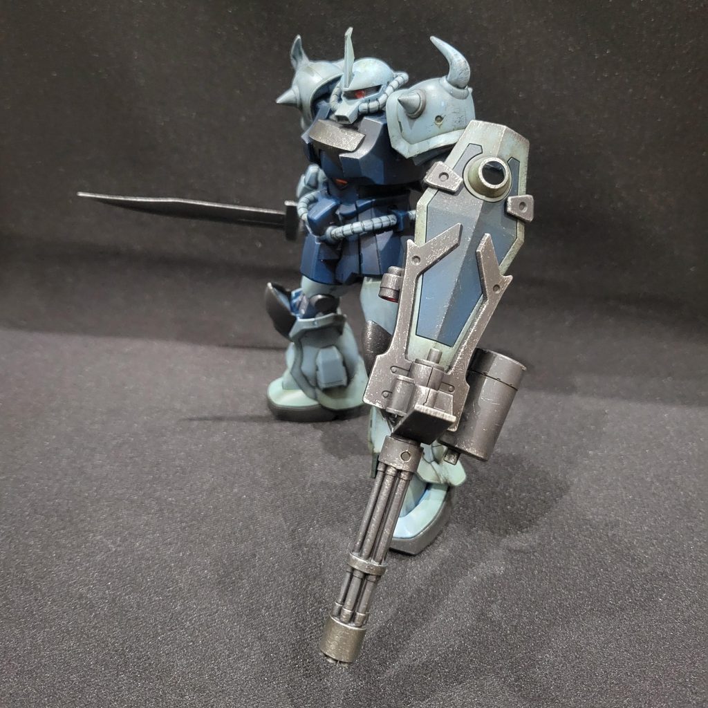 スパイクとヒートソードのシャープ化モノアイはクリアパーツに変更