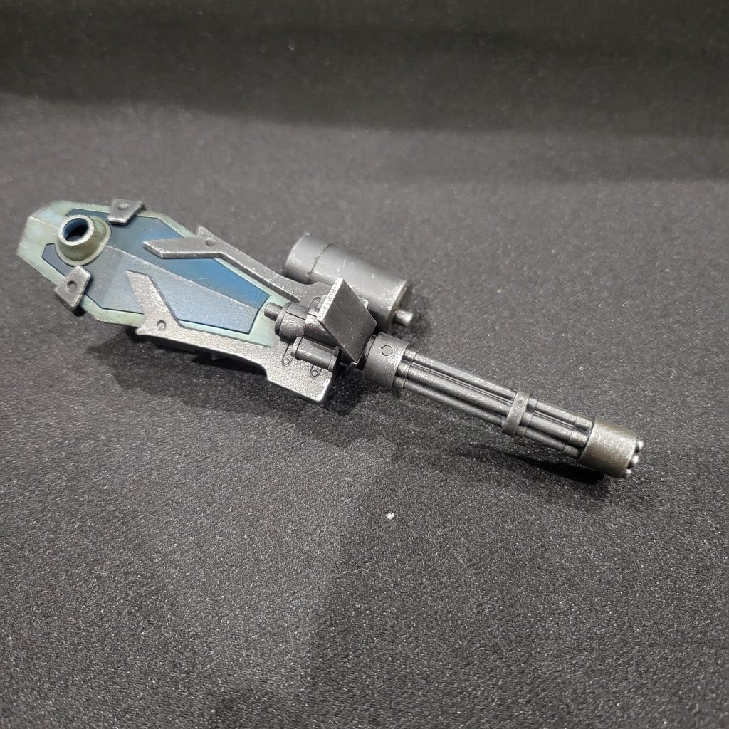 シールドガトリング表塗装剥げの表現が上手く行ったと思ってます