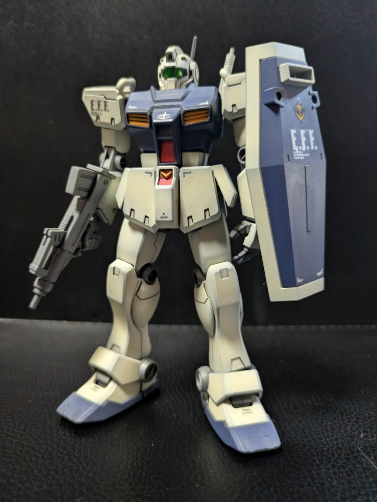 オーストラリア方面軍のスタンダード、信頼と実績のジム改。バニング大尉がザメルと渡り合うシーンも最高ですね!