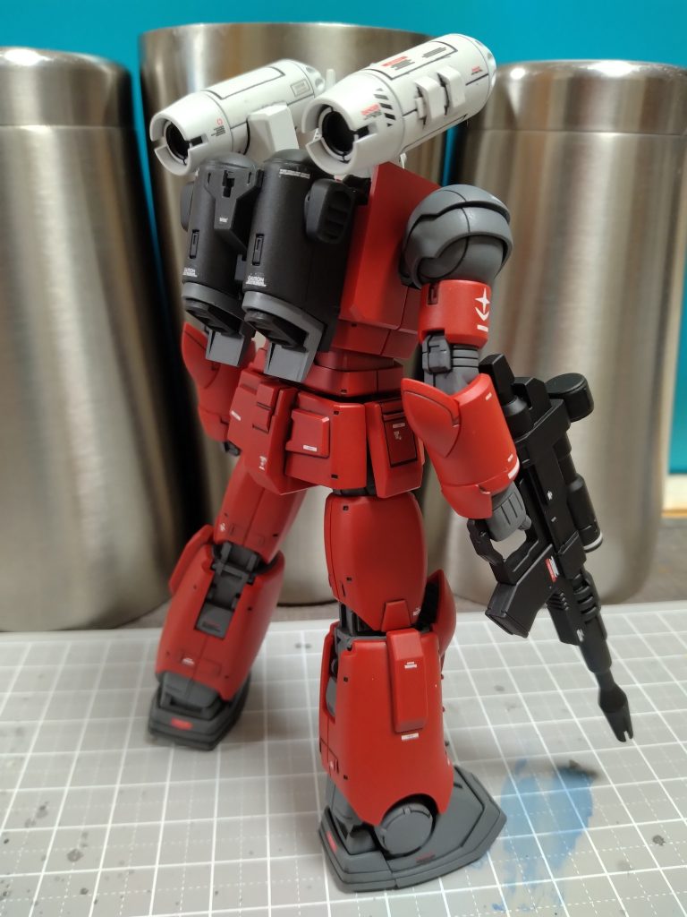 ククルス・ドアンのガンキャノンです。缶スプレー＆筆塗りで仕上げました。極力、土日で完成するように心掛けてます。