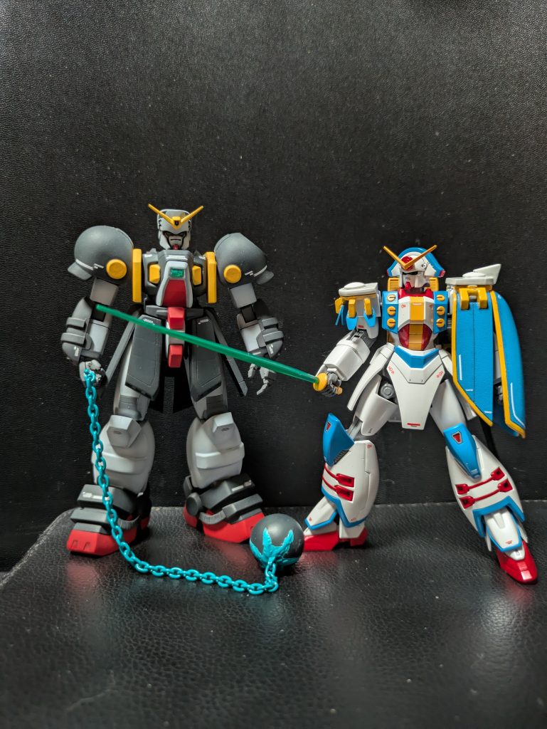 この間のボルトガンダムにグラビトンハンマーも作ってあげました。このままシャッフル同盟揃えてしまいそうです。