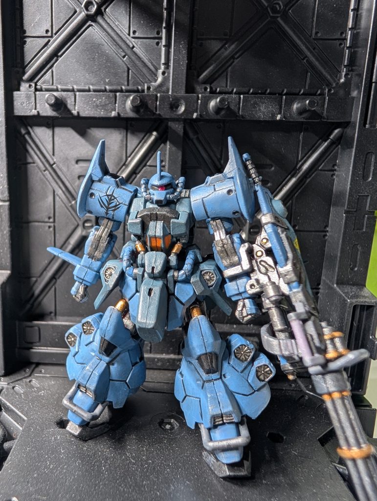 シタデルカラーで筆塗り全塗で仕上げました墨入れと少しドライブラシをしてます