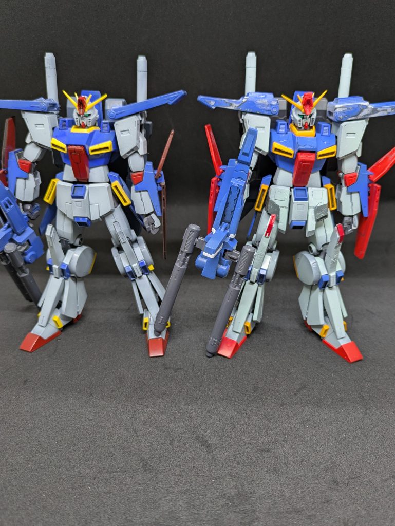 2025年4月11日。完成前の2機を並べてみました。 