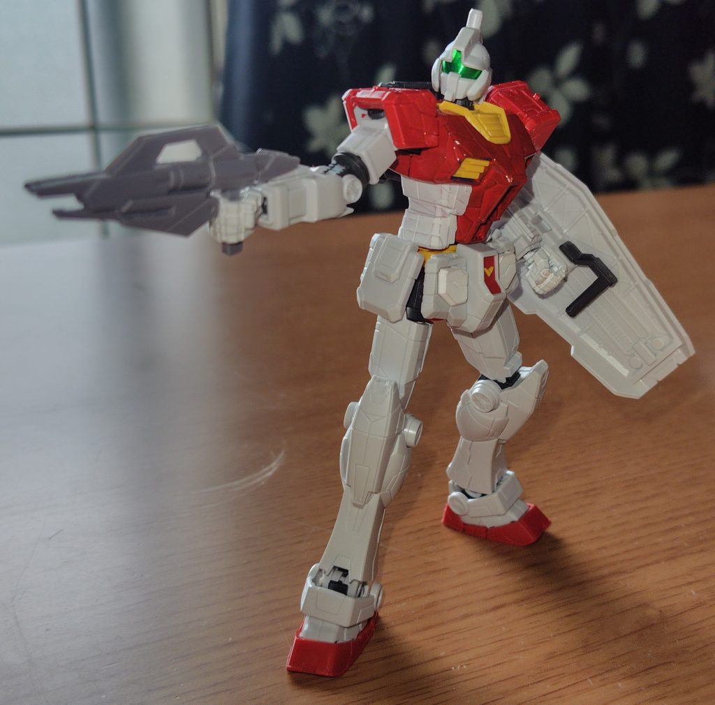 パッケージの射撃姿勢。