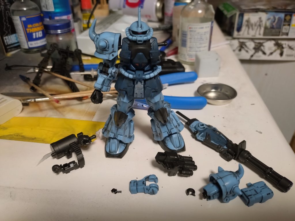 調子にのって汚し加工していたら、パーツ破損の悲劇が💦💦