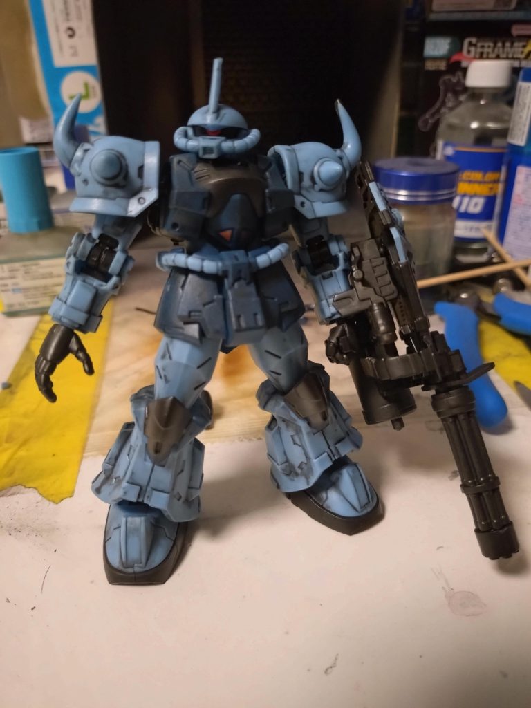 今回、初めて汚しに挑戦しましたが、割と上手くいって満足です（パーツは破損させてしまいましたが・・・orz）。にしても、最近の食玩は精密さが良すぎてびっくりです😅