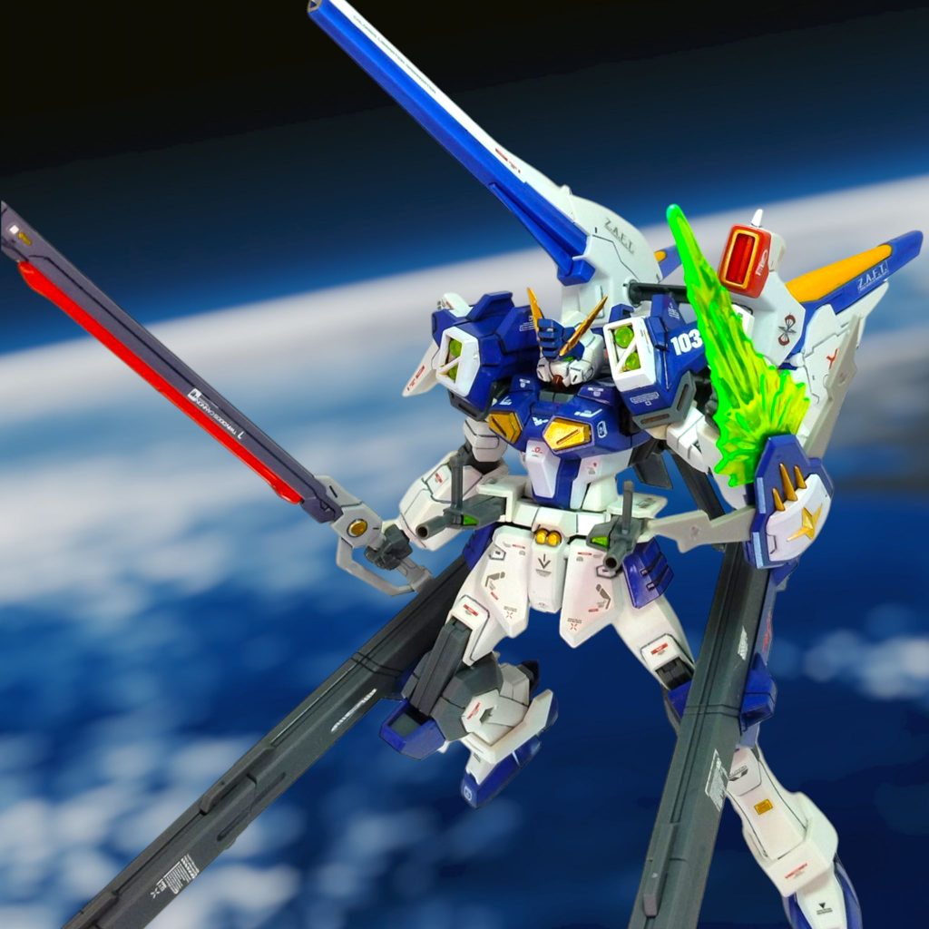 あとはバスターソードがあれば完璧でした(gundam-kao5)GNバスターソードや鉄血のヴァルキュリアバスターソードがあれば・・・