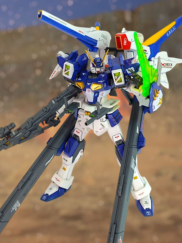 バスターは色を変えたら化けそうと予想していましたが、想像以上に主役感が出ました(gundam-kao5)