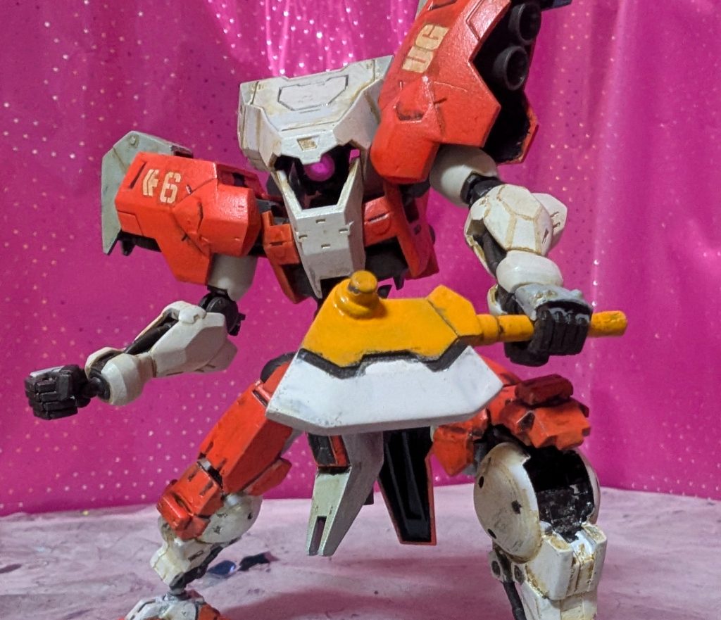 【ツール④「ハンマーハチェット」】これも破砕用のツール。30MMヘヴィウエポンセットの斧をそのまま使用してます。