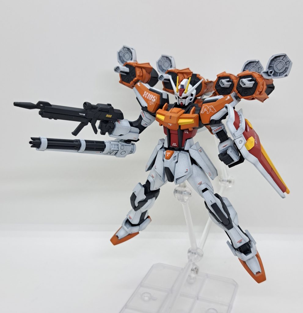 フルバースト的な感じでEGビルドストライクの肩なので肩にもストライカーつけれます