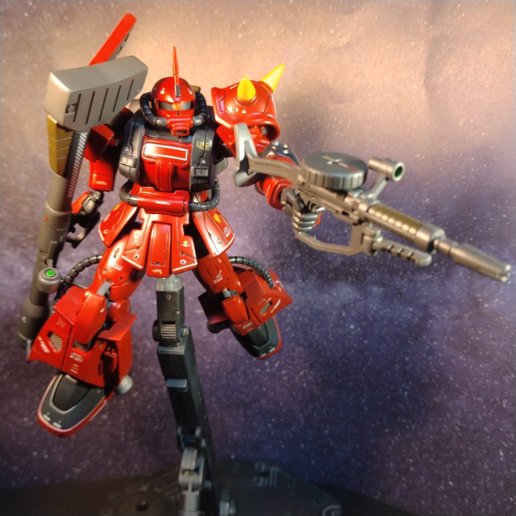 HGジョニー・ライデンザクでした!次はサバーニャ最終決戦仕様の依頼が1つ入ってるので!それをやるか、ちょっと時間が間にあるので余り悩まじ作れるキットを何か選んで作るかしようと思います!😄間にやるなら多分鉄血のオルフェンズ系か水星の魔女系かのどちらかをやるとか思います!