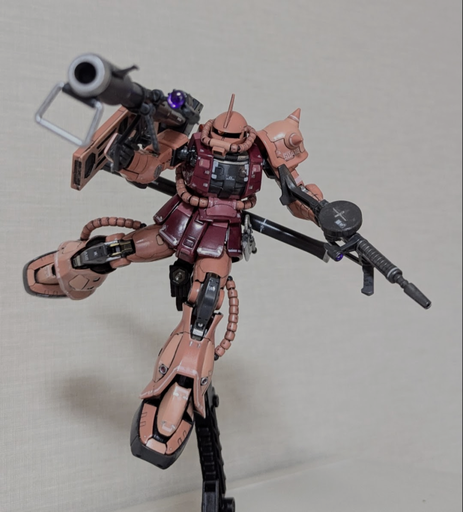 ノーマルバズーカを腰に着けると何となくバランス良いかな、と。